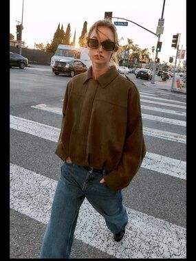 Zara faux suede jacket